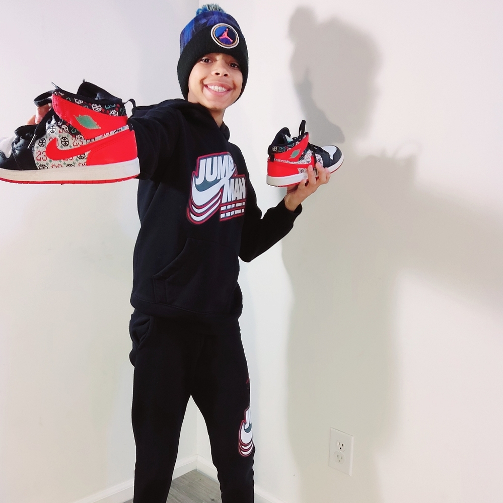 ✈ Nike Air Jordan | Boy's matching set sz M hoody/ sz S pants